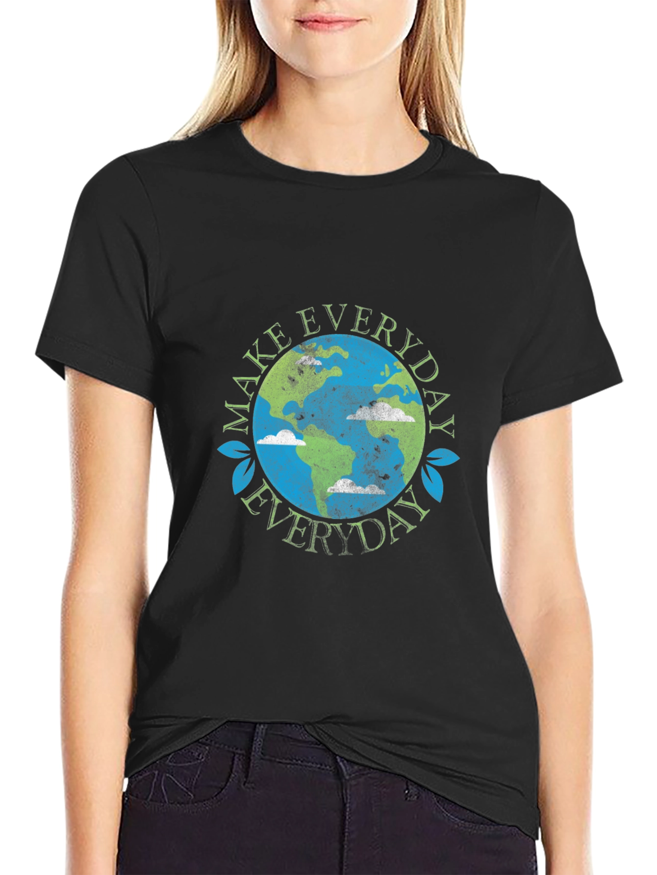Eco-Friendly Earth Graphic T-Shirt