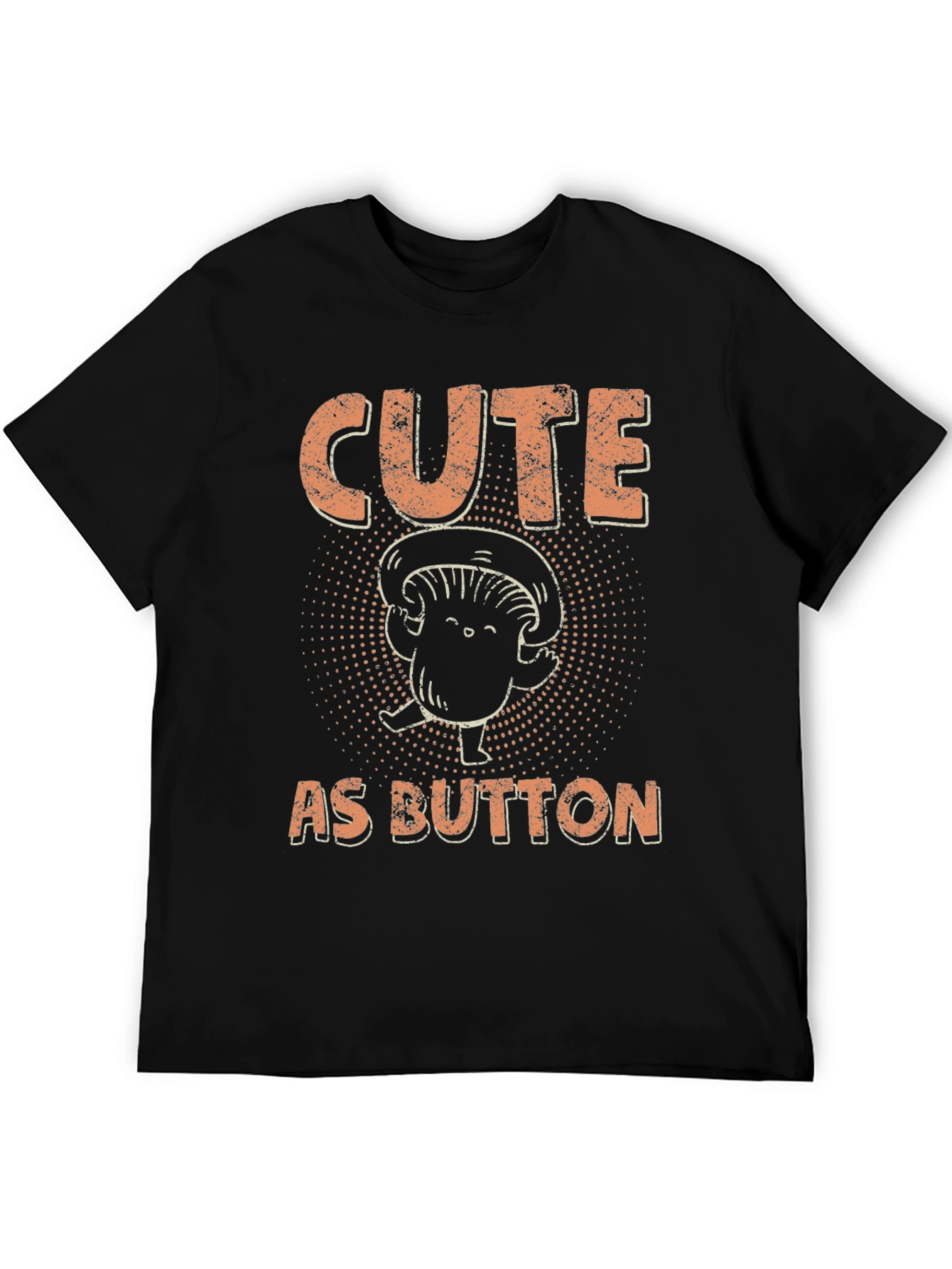 Cute as Button Mushroom Graphic Tee
