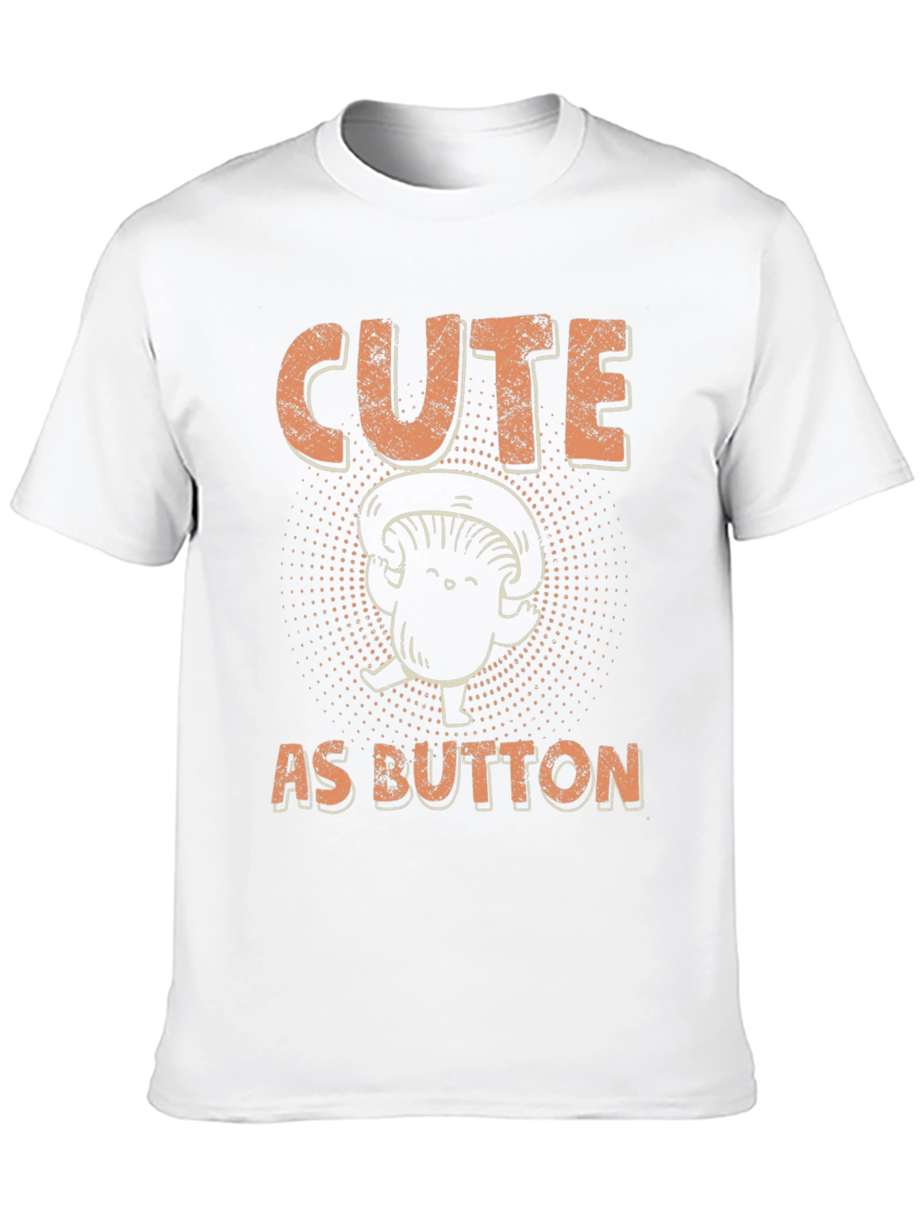 Cute as Button Mushroom Graphic Tee
