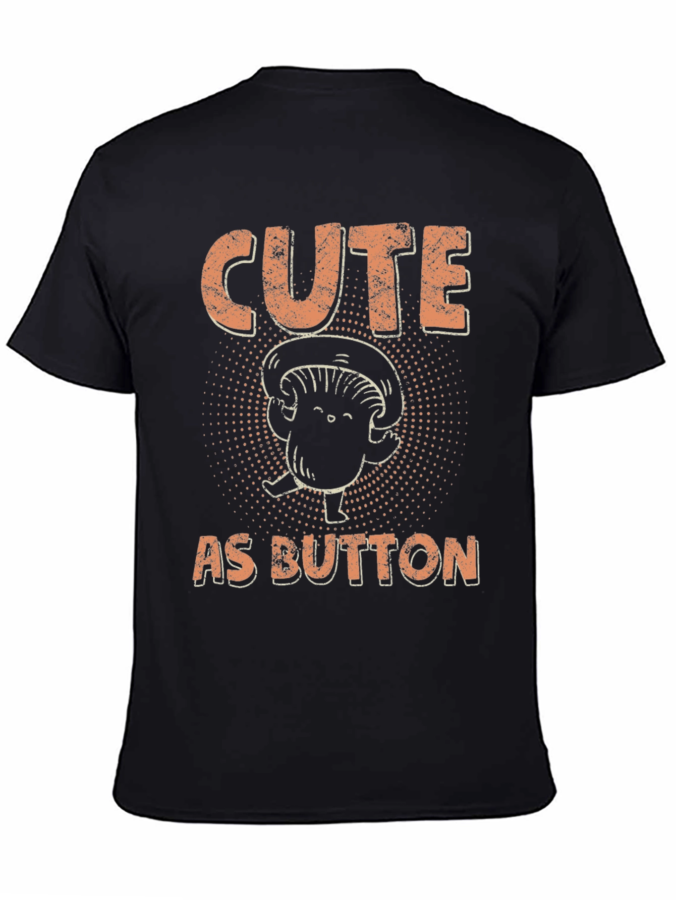 Cute as Button Mushroom Graphic Tee