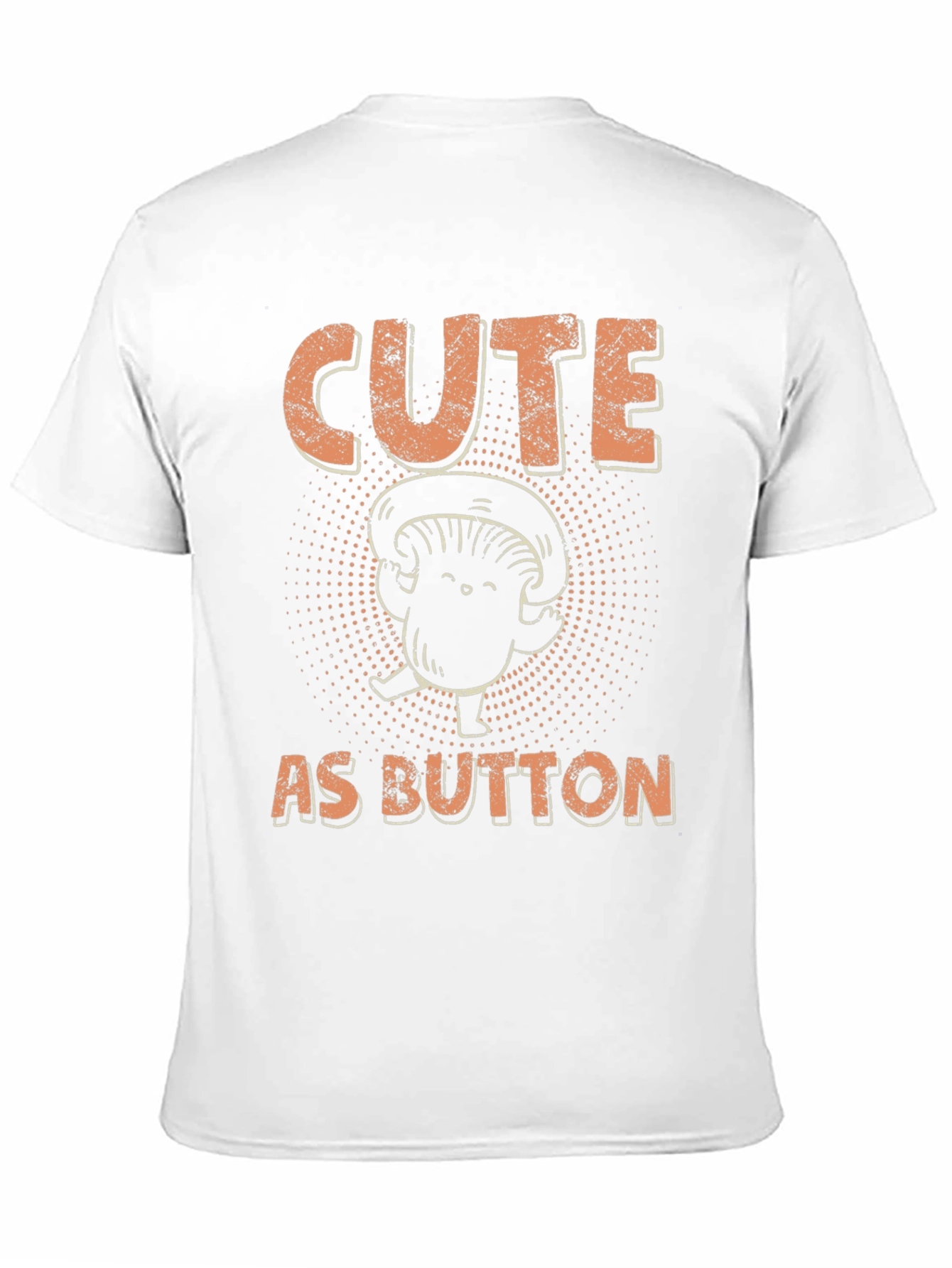 Cute as Button Mushroom Graphic Tee