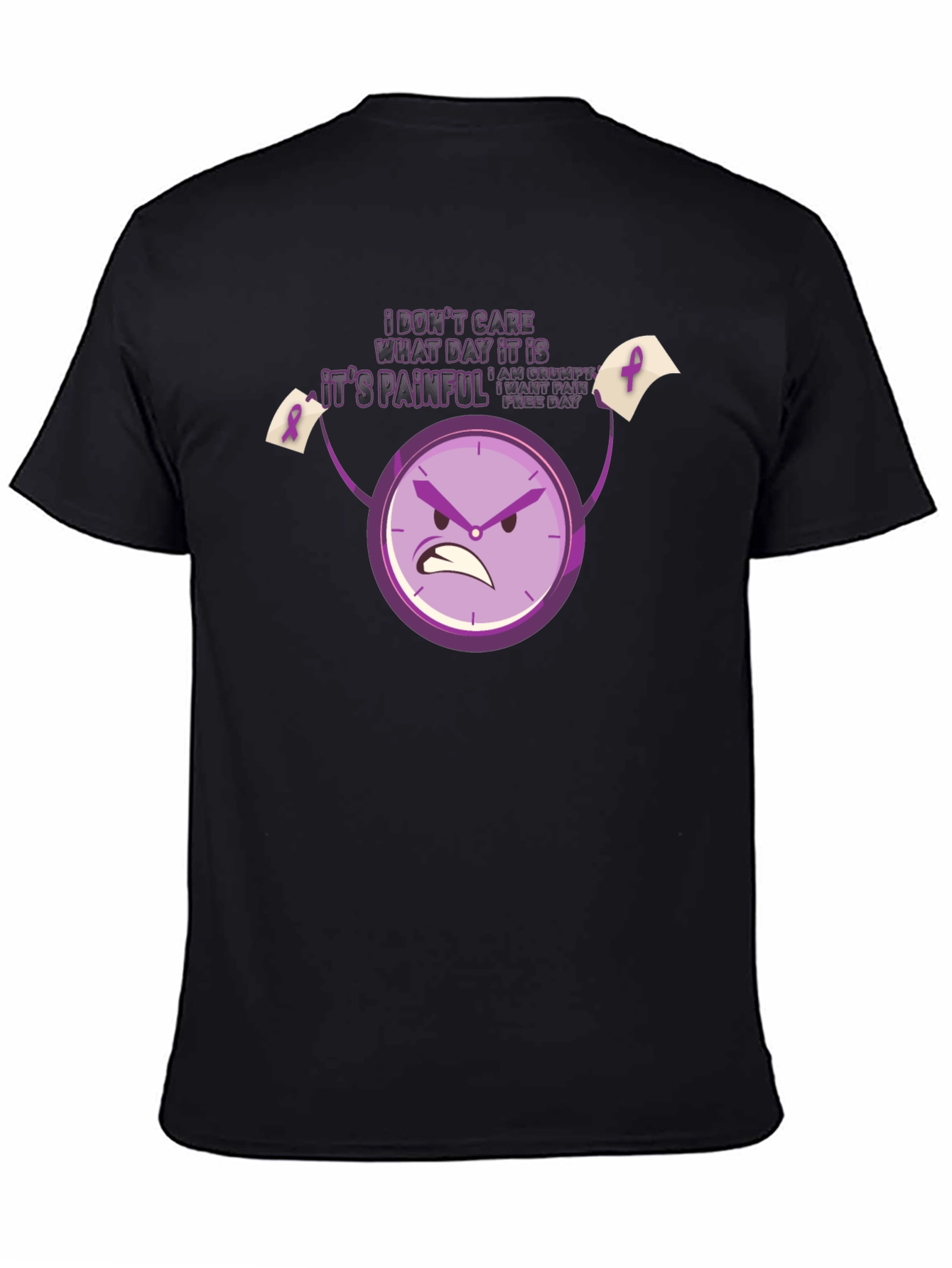 Grumpy Pain Awareness T-Shirt - Black