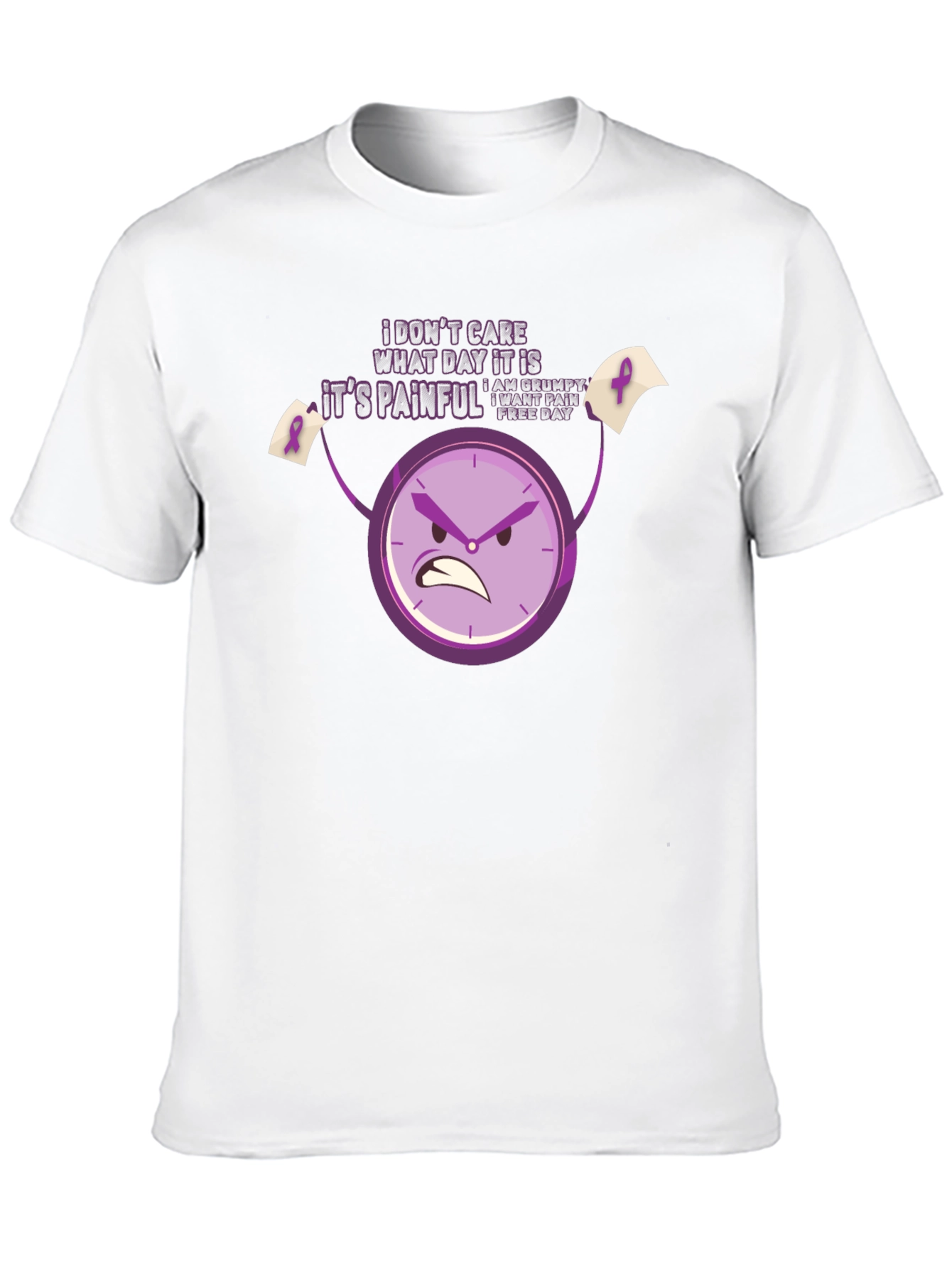 Grumpy Pain Awareness T-Shirt - Black