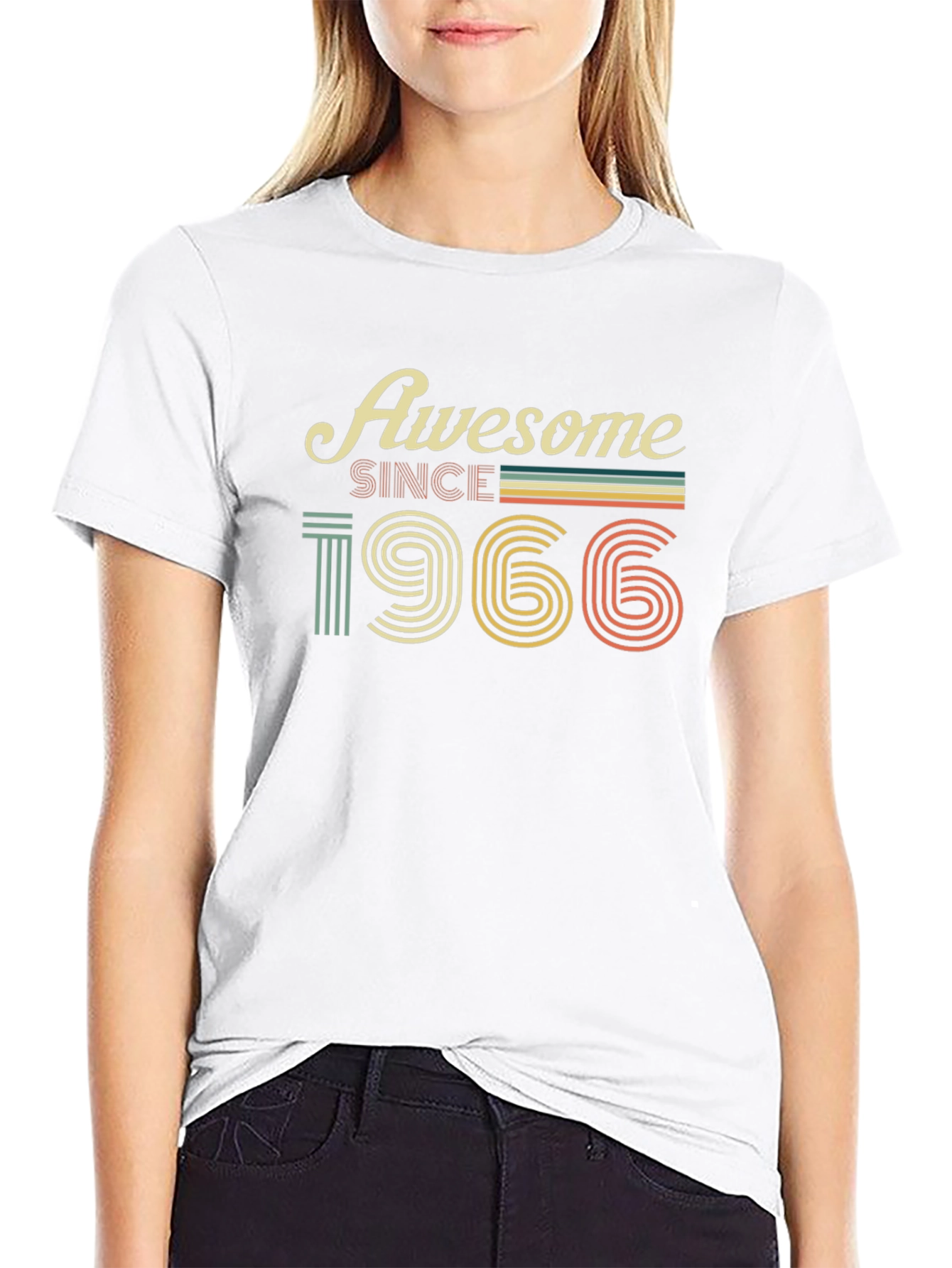 Awesome Since 1966 T-Shirt - Retro Birthday Tee