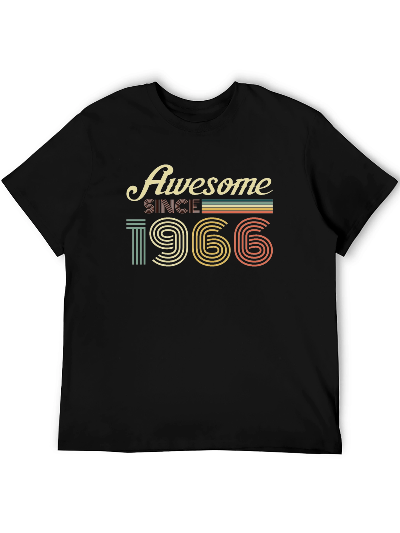 Awesome Since 1966 T-Shirt - Retro Birthday Tee