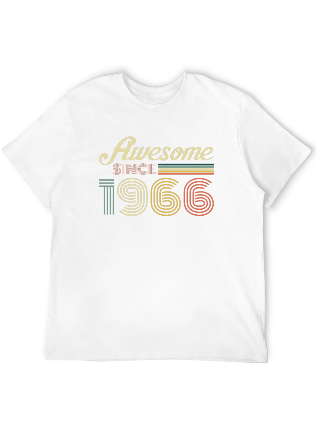 Awesome Since 1966 T-Shirt - Retro Birthday Tee