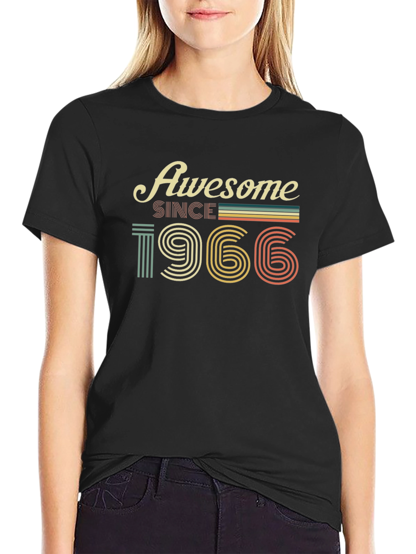 Awesome Since 1966 T-Shirt - Retro Birthday Tee