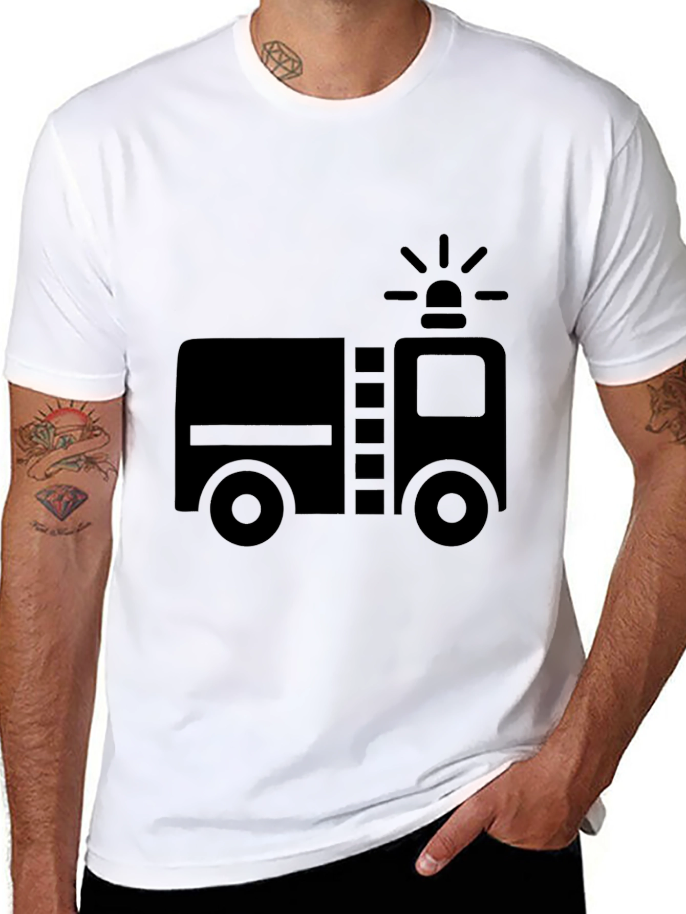 Firetruck Graphic Tee - Black