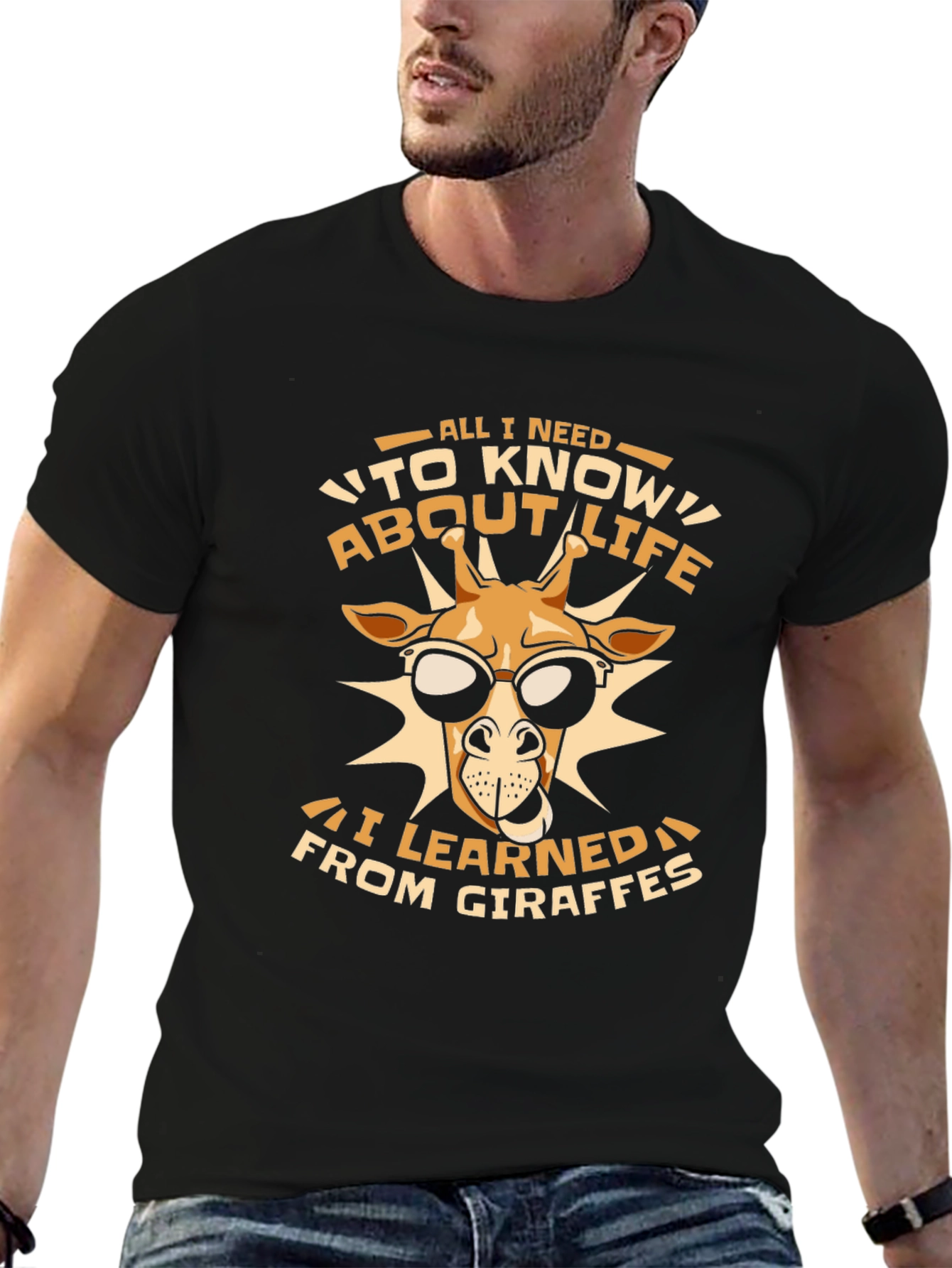 Giraffe Life Lesson Graphic Tee