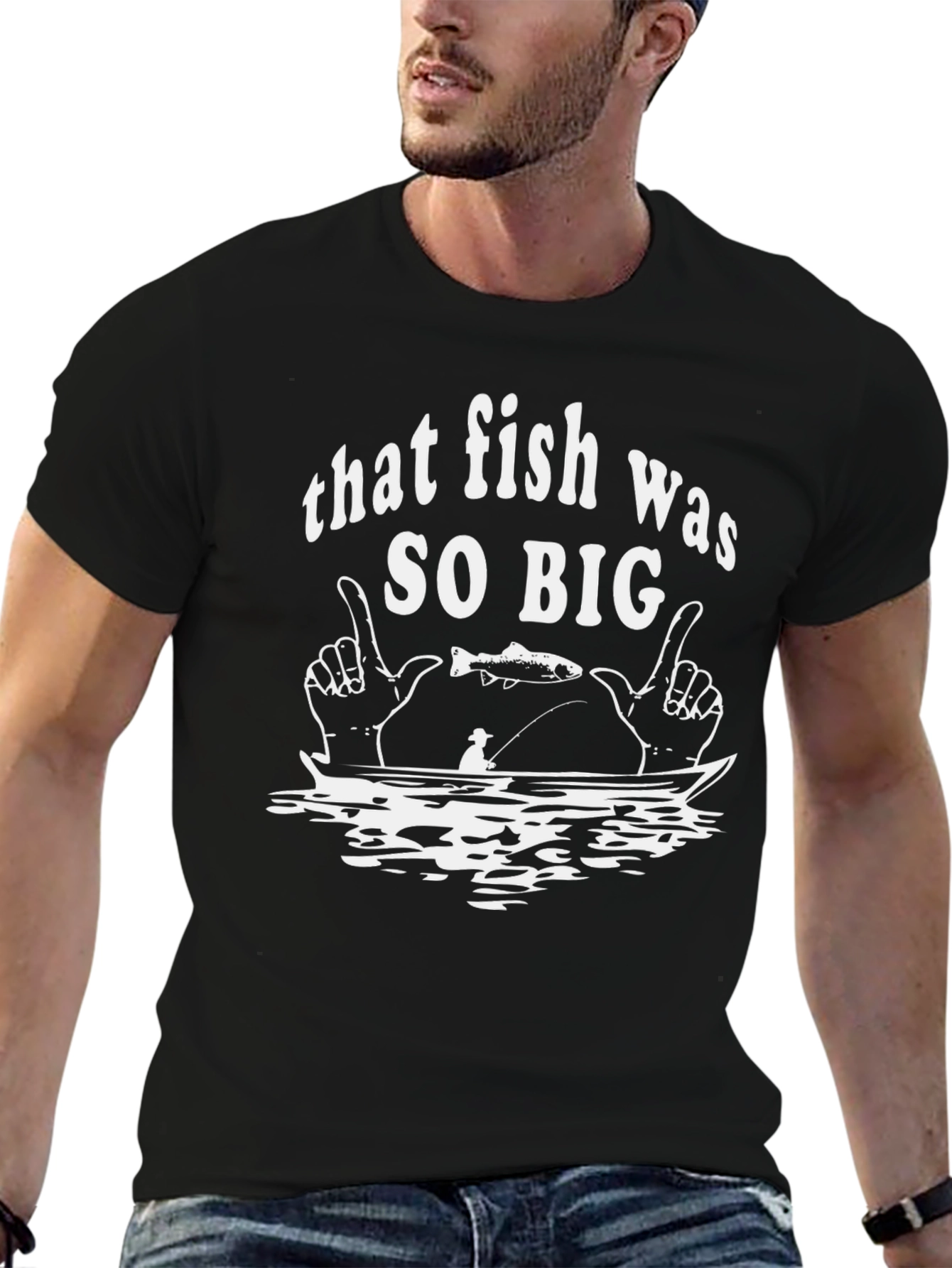 That Fish Was So Big Graphic T-Shirt