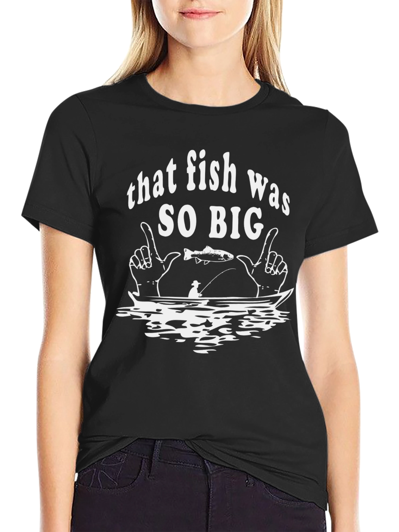 That Fish Was So Big Graphic T-Shirt