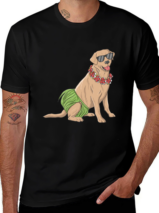 Cool Dog T-Shirt - Hawaiian Style
