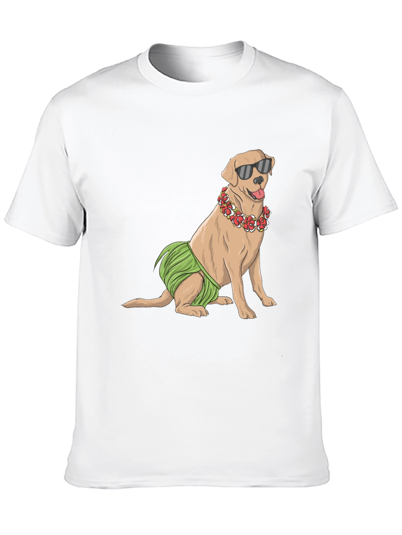 Cool Dog T-Shirt - Hawaiian Style