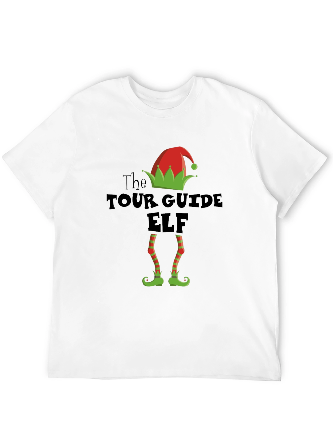 Tour Guide Elf Holiday T-Shirt