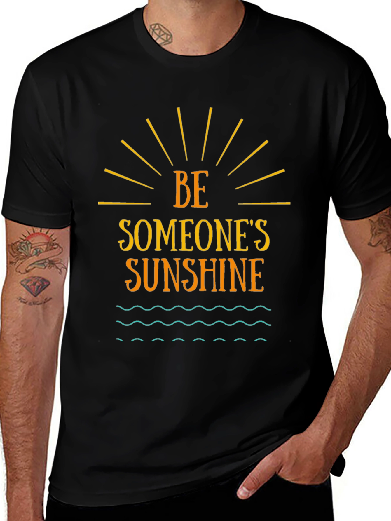 Be Someones Sunshine Graphic Tee - Black