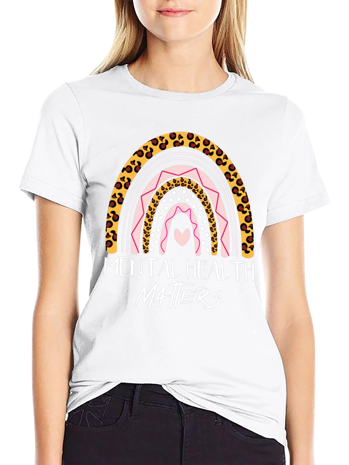 Mental Health Matters Rainbow Graphic Tee
