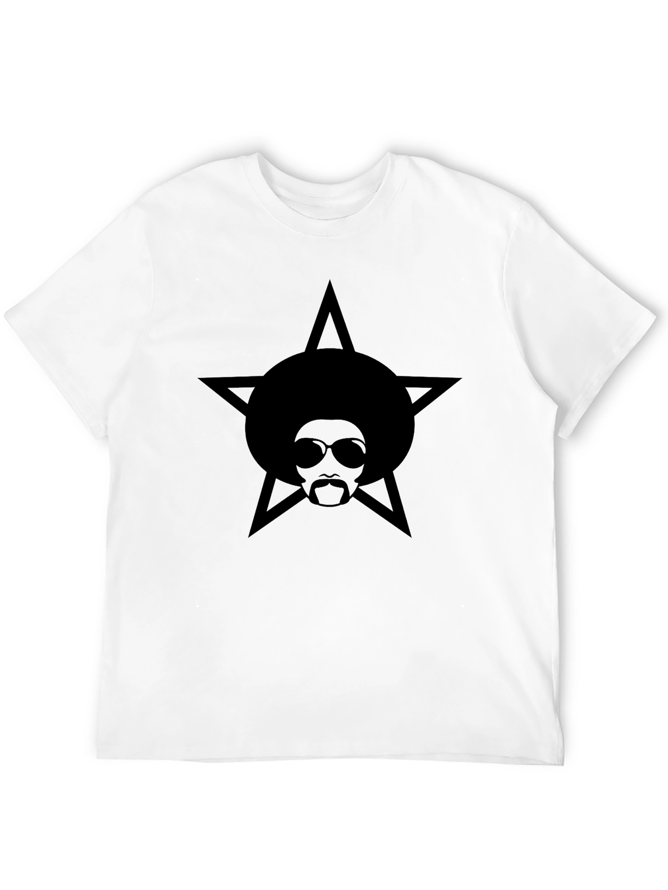 Afro Star Graphic Black T-Shirt