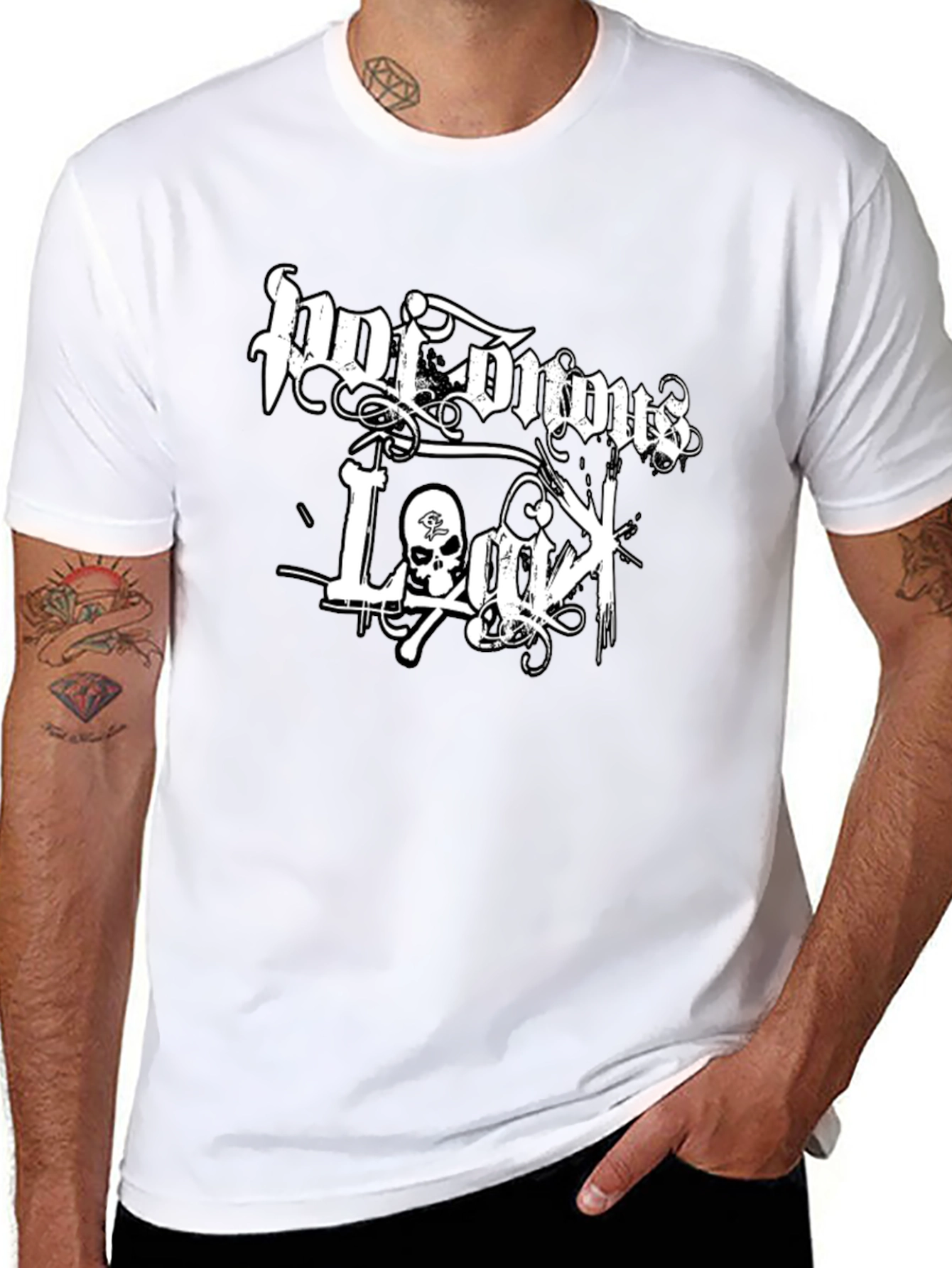 Poisonous Legacy Graphic Print Black T-Shirt