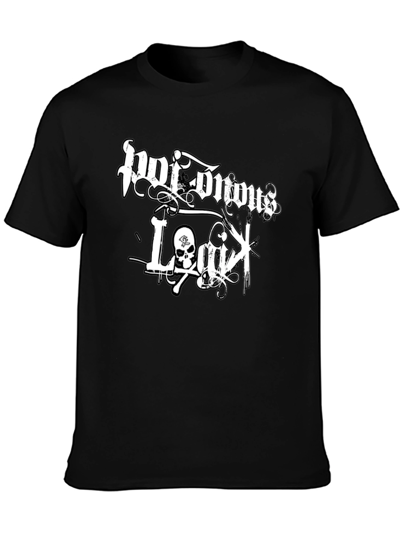 Poisonous Legacy Graphic Print Black T-Shirt