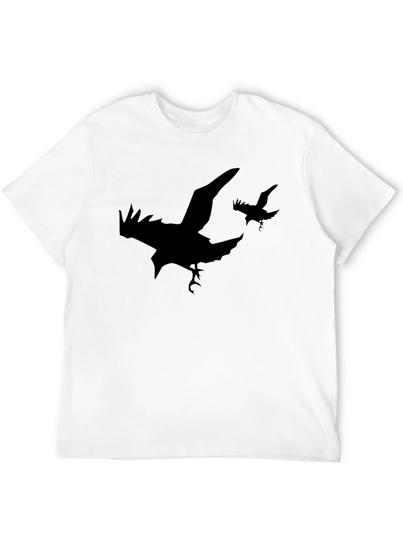 Raven Silhouette T-Shirt - Black Graphic Tee