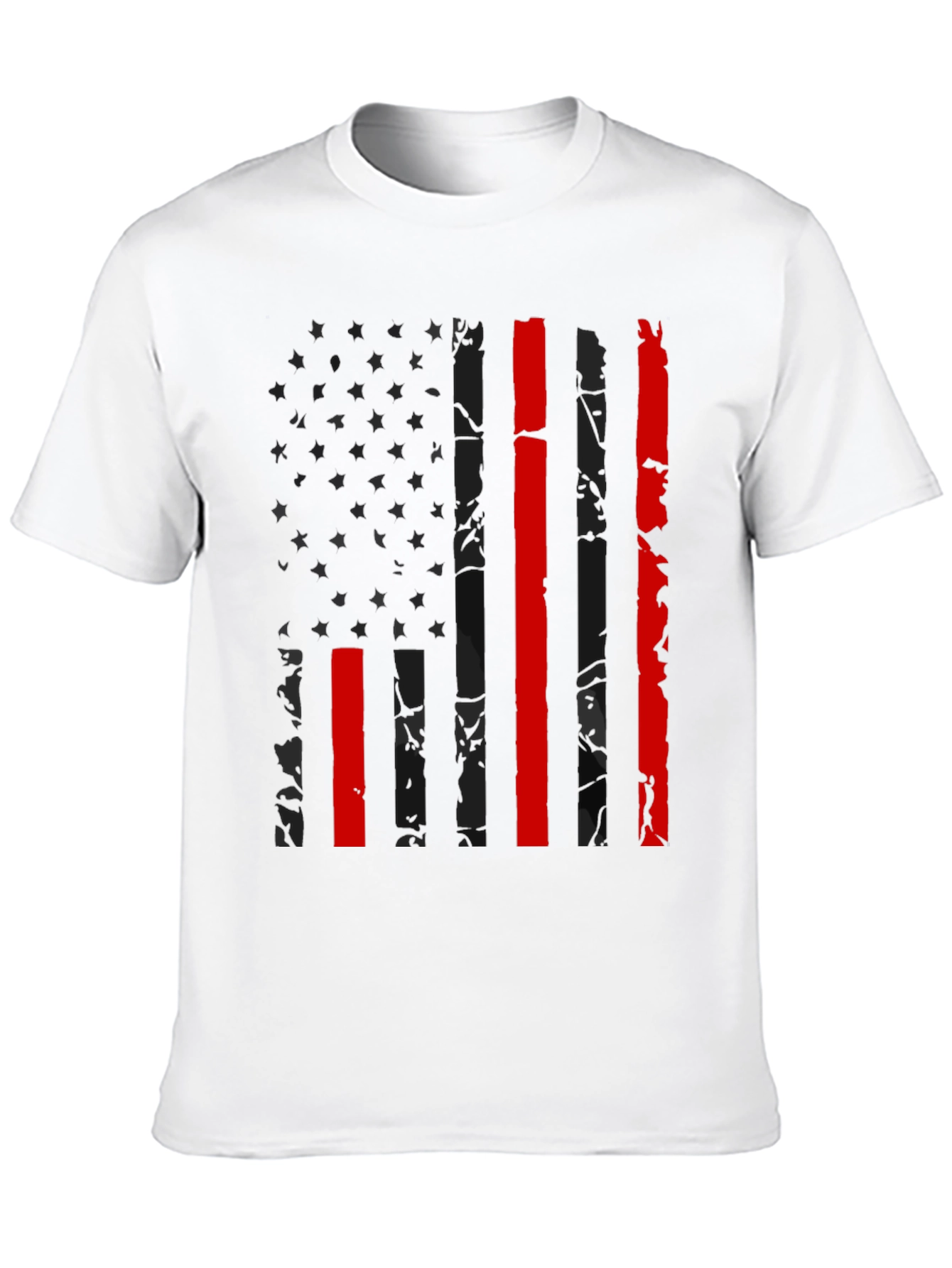 American Flag Thin Red Line Graphic Tee