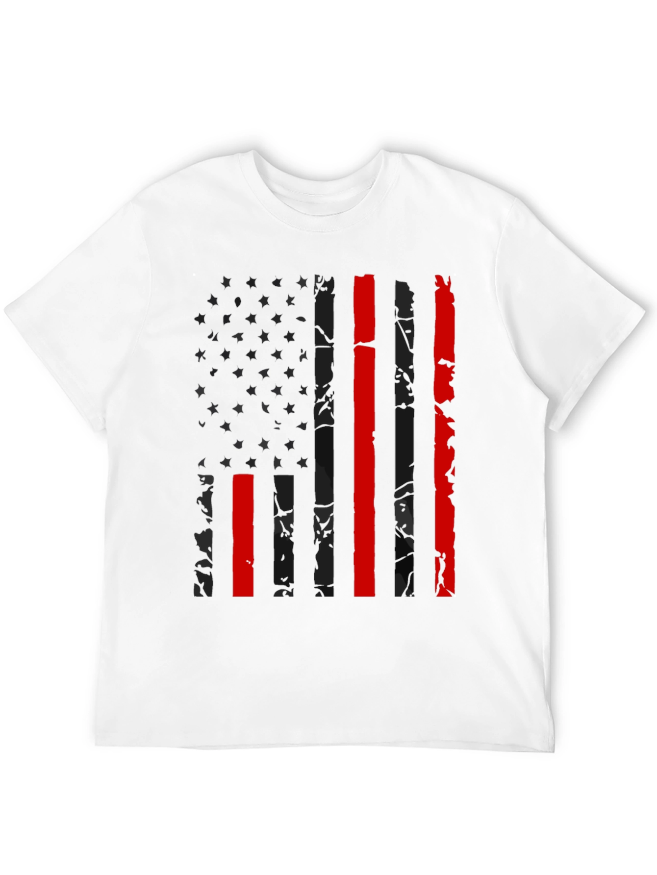 American Flag Thin Red Line Graphic Tee