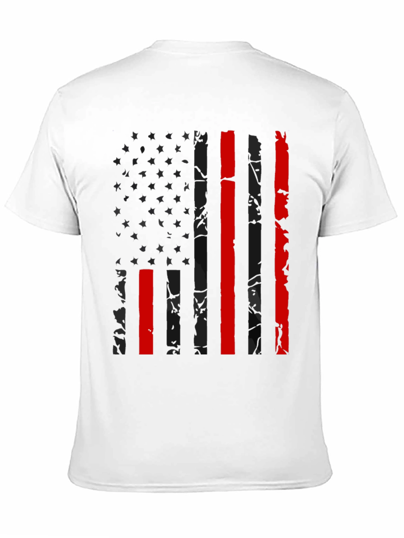 American Flag Thin Red Line Graphic Tee