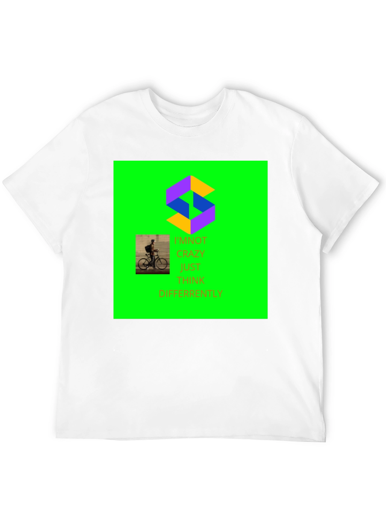 Unique Graphic Print Crew Neck T-Shirt