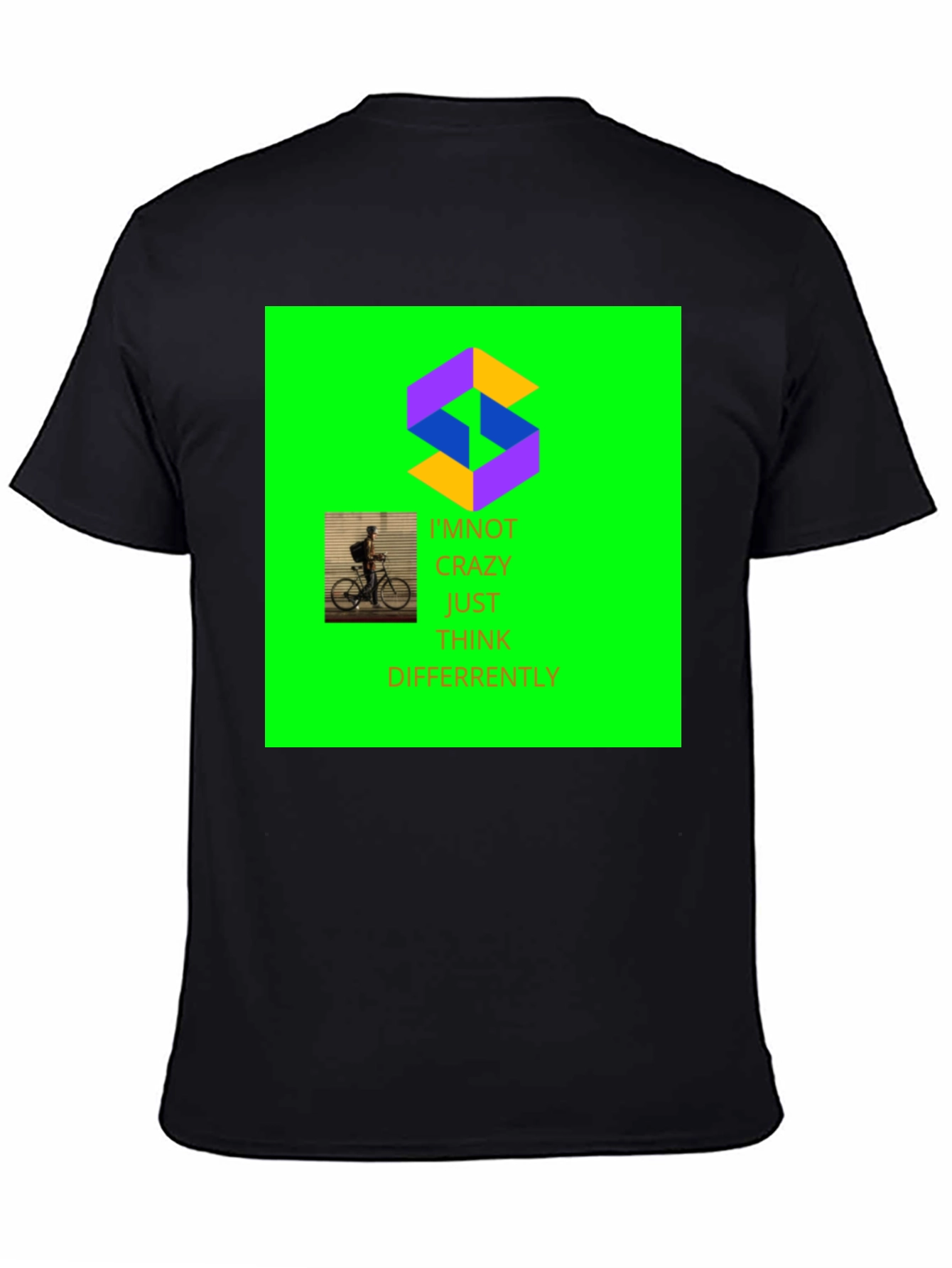 Unique Graphic Print Crew Neck T-Shirt