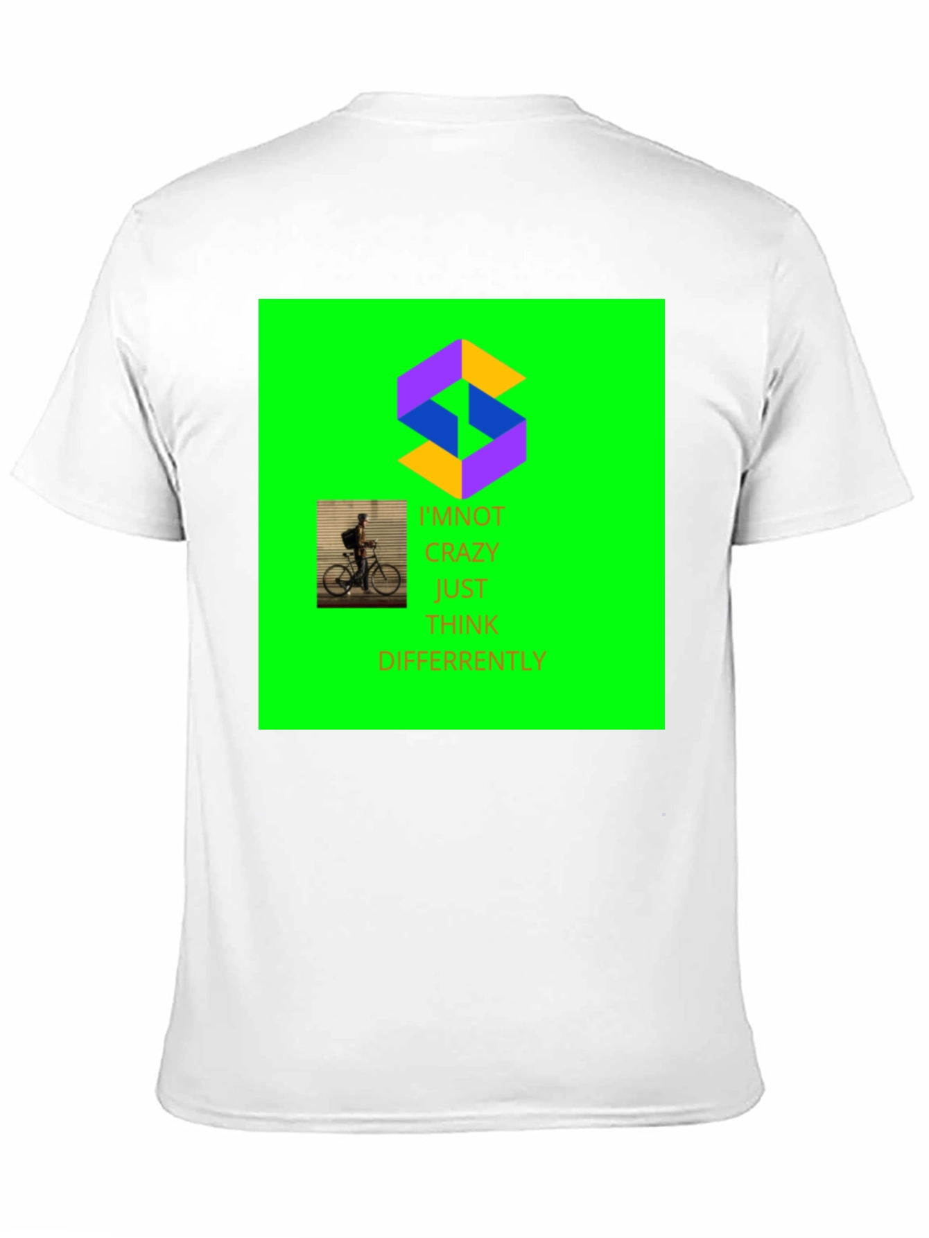 Unique Graphic Print Crew Neck T-Shirt