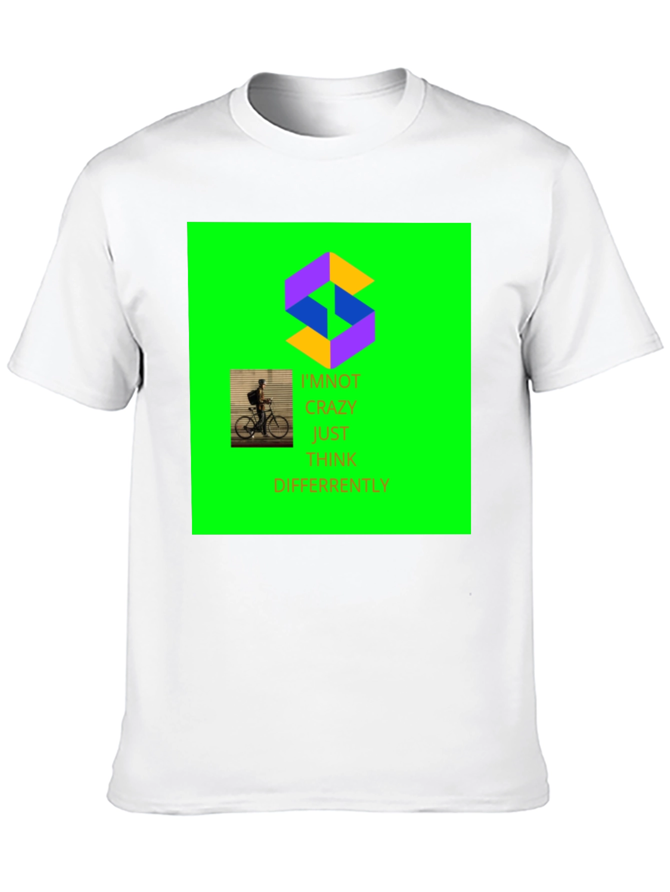 Unique Graphic Print Crew Neck T-Shirt