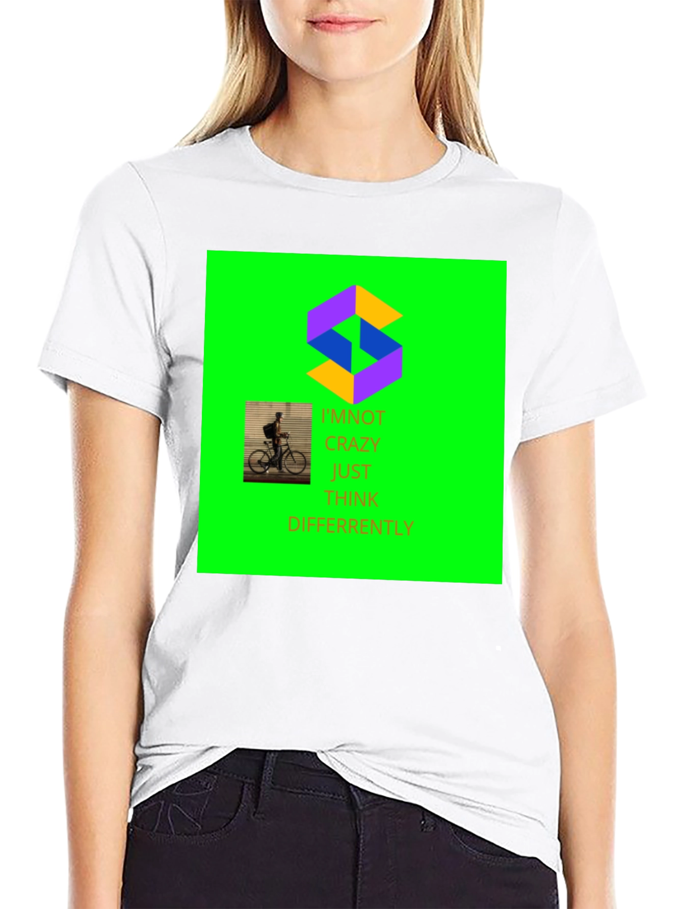Unique Graphic Print Crew Neck T-Shirt