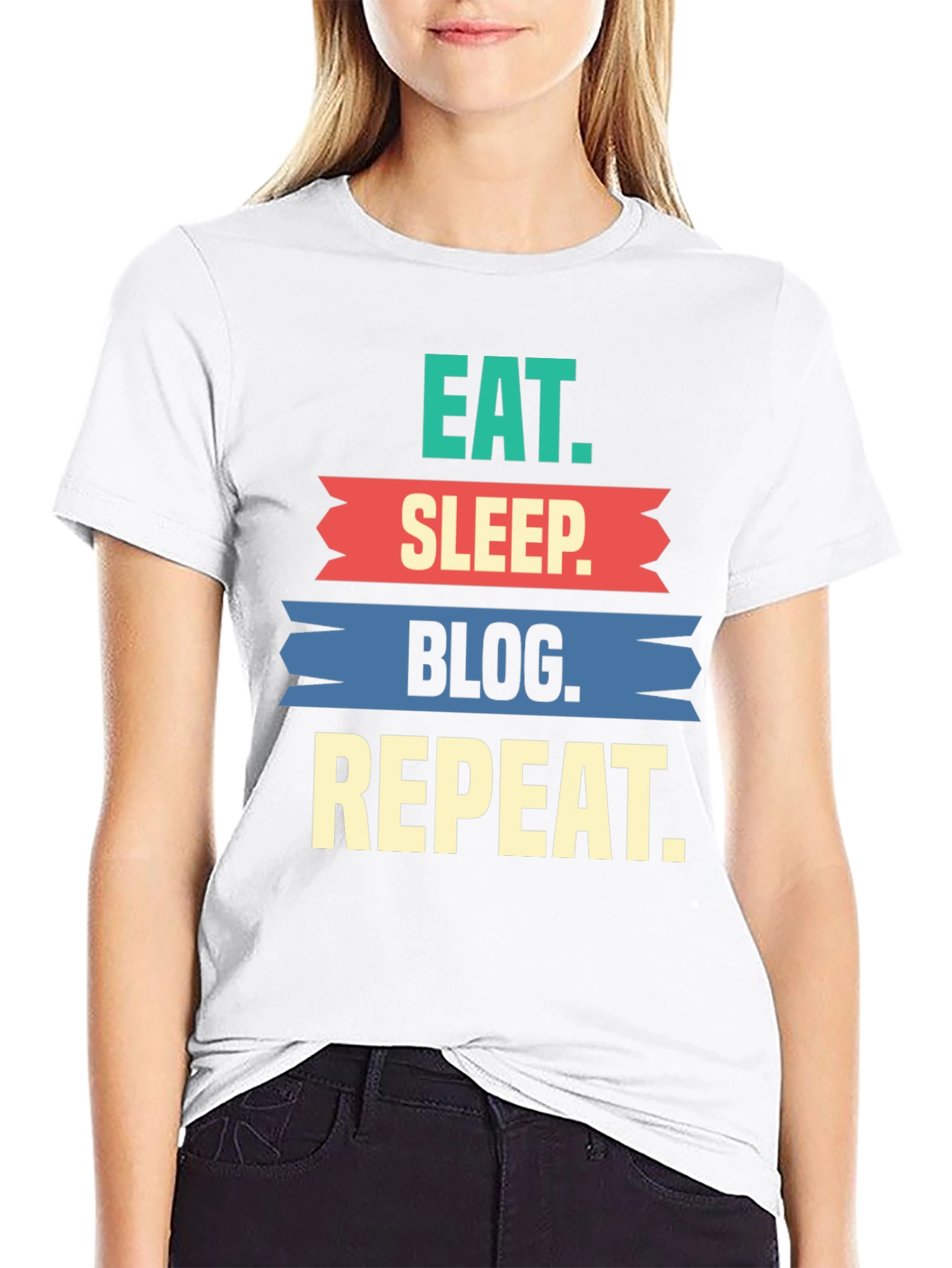 Eat Sleep Blog Repeat T-Shirt