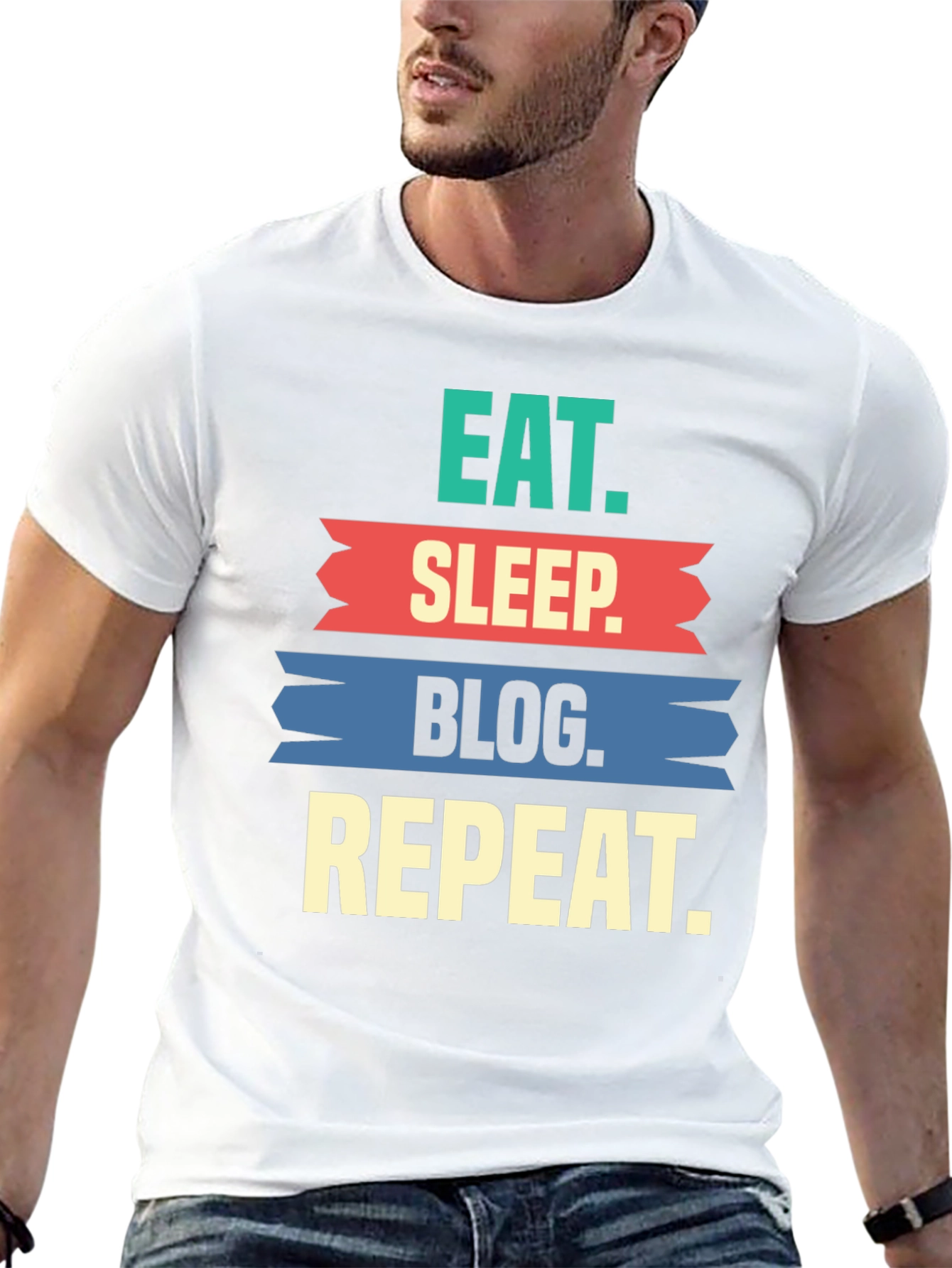 Eat Sleep Blog Repeat T-Shirt