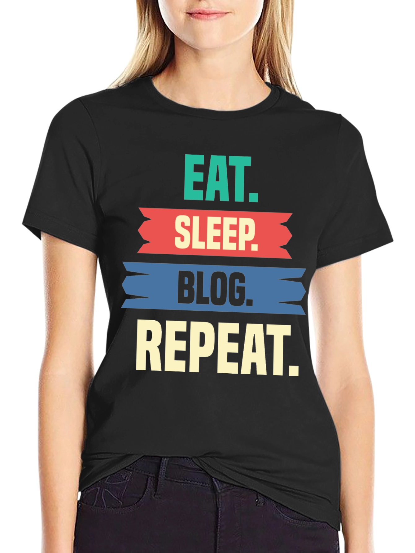 Eat Sleep Blog Repeat T-Shirt