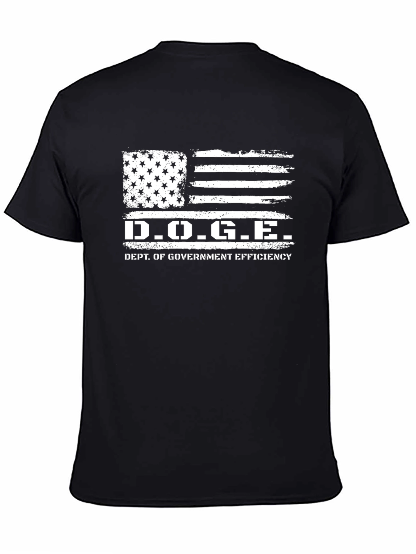 D.O.G.E. Dept. of Government Efficiency Black T-Shirt
