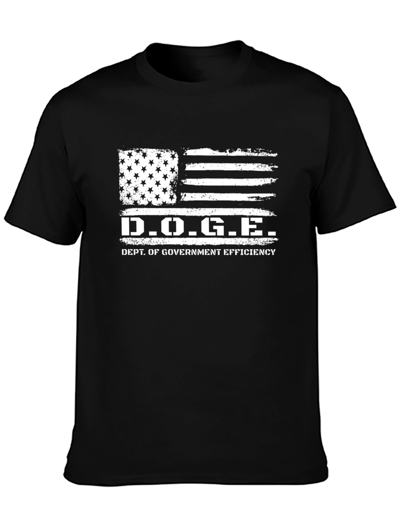 D.O.G.E. Dept. of Government Efficiency Black T-Shirt
