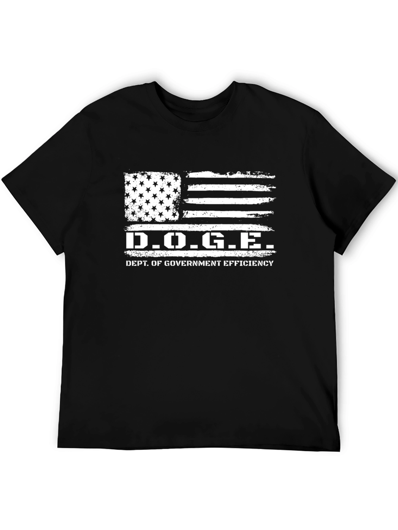 D.O.G.E. Dept. of Government Efficiency Black T-Shirt