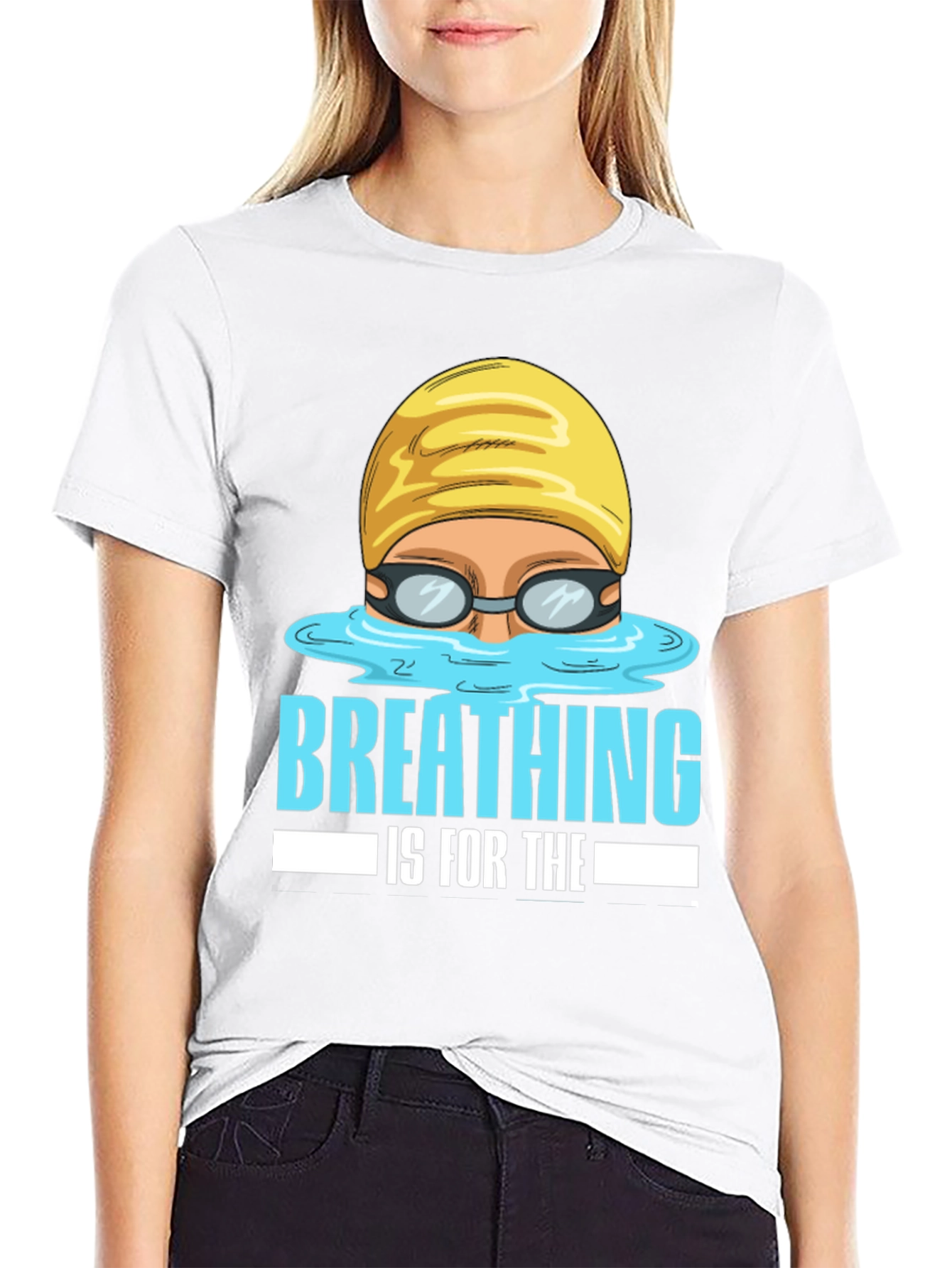 Breathing Is For The Weak Swimmer T-Shirt