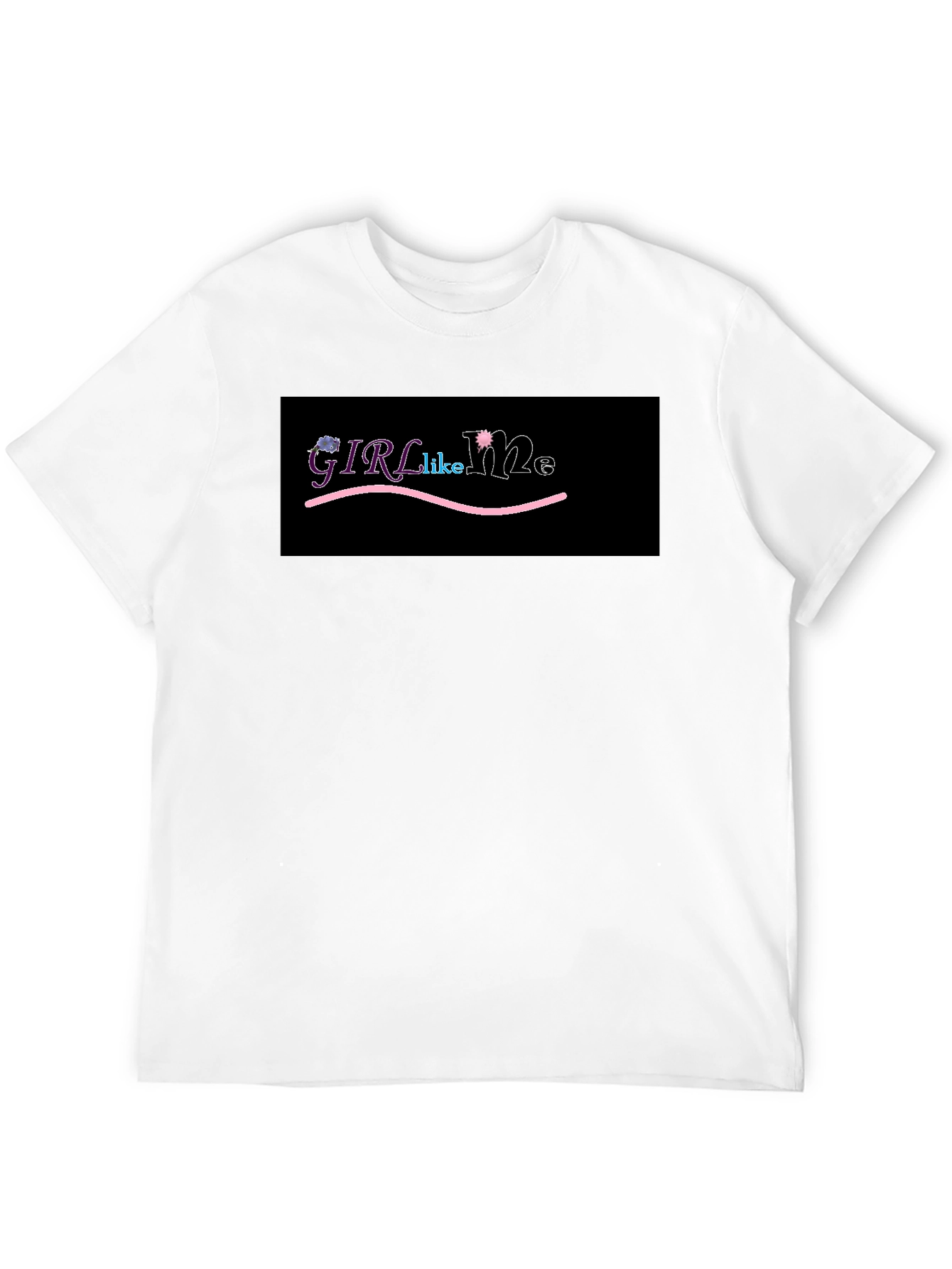 Girl Like Me Graphic Tee - Black Cotton T-Shirt