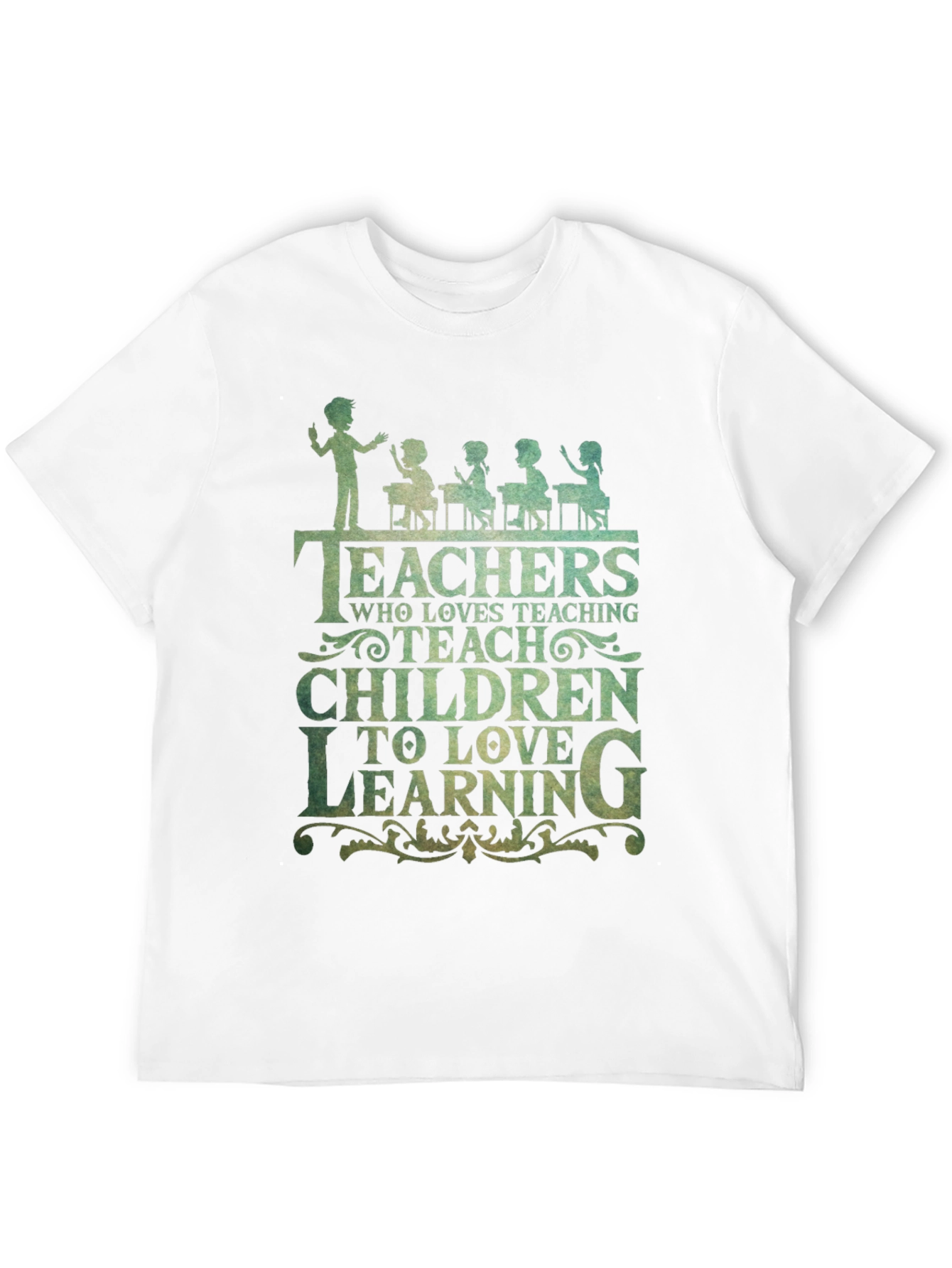 Teacher Love Teaching Graphic Tee - Black