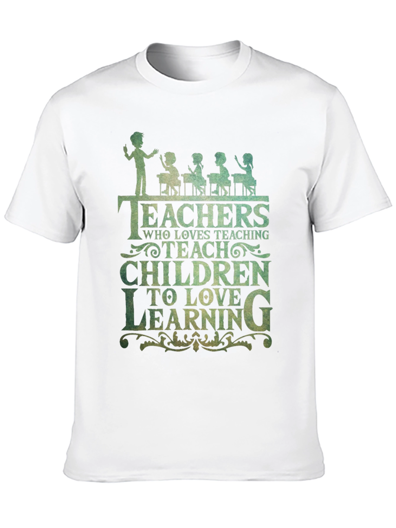 Teacher Love Teaching Graphic Tee - Black
