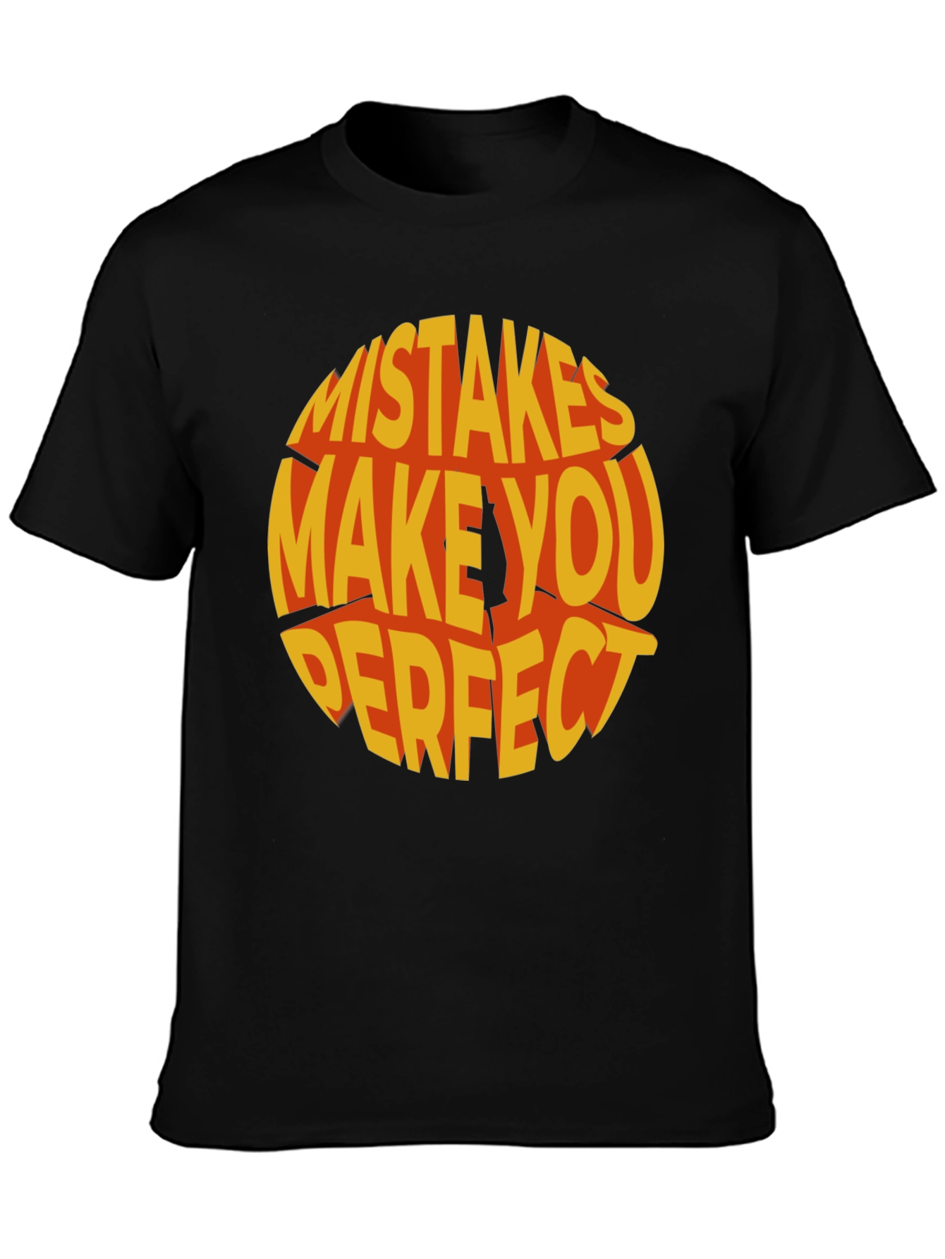 Mistakes Make You Perfect Graphic Tee - Black