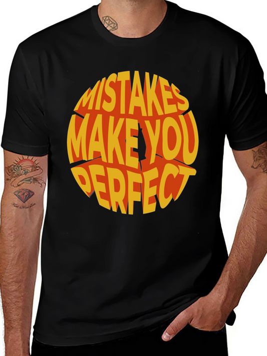 Mistakes Make You Perfect Graphic Tee - Black