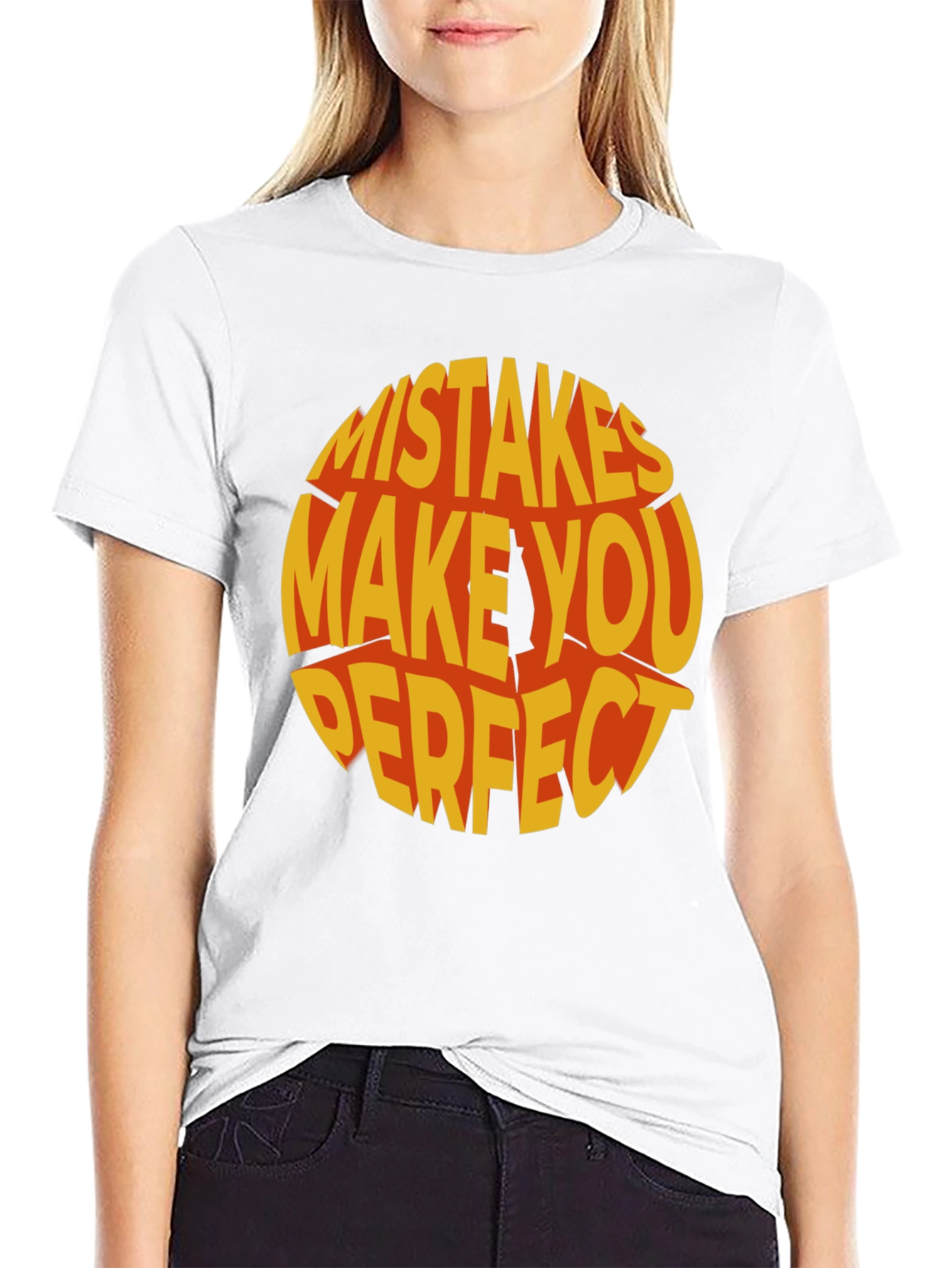 Mistakes Make You Perfect Graphic Tee - Black