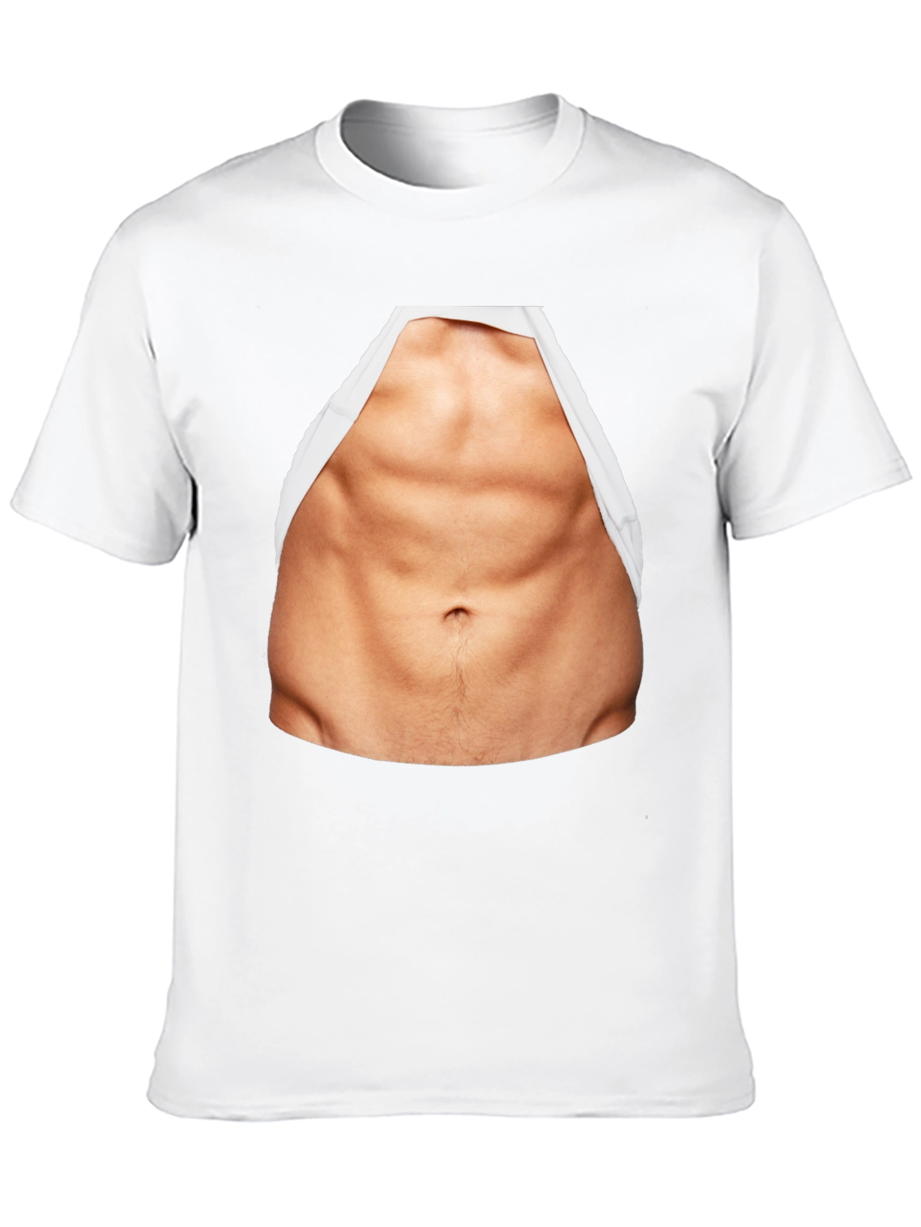 Funny Abs Print T-Shirt