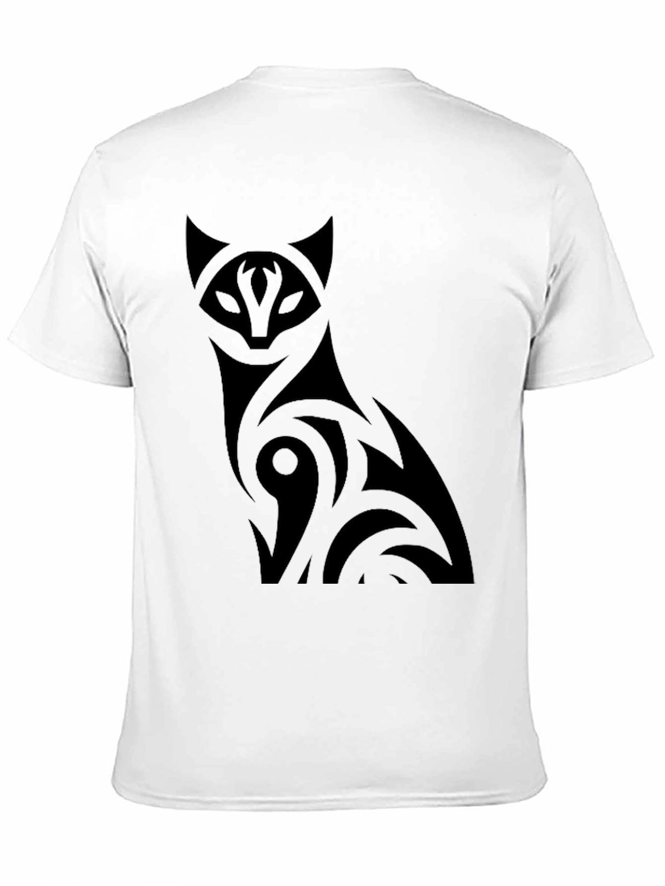 Black Cat Graphic Tee - Mens Crew Neck T-Shirt