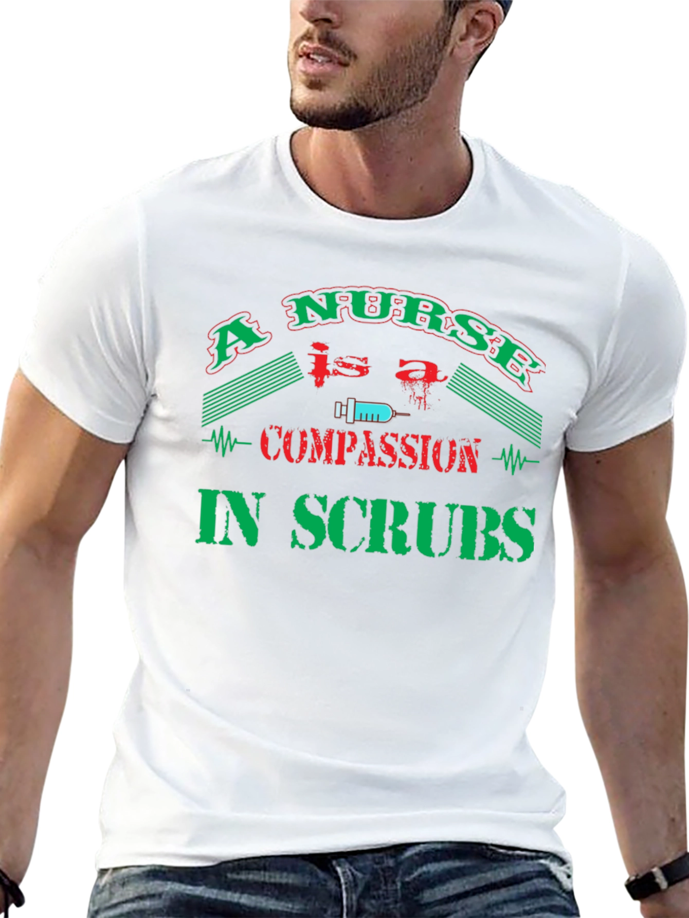 Nurse Compassion in Scrubs T-Shirt