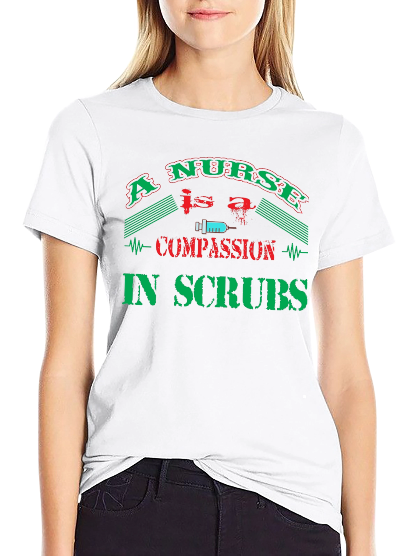 Nurse Compassion in Scrubs T-Shirt