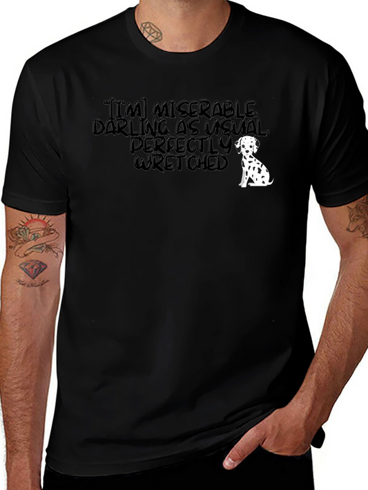 Miserable Darling Graphic Tee - Unisex Black T-Shirt